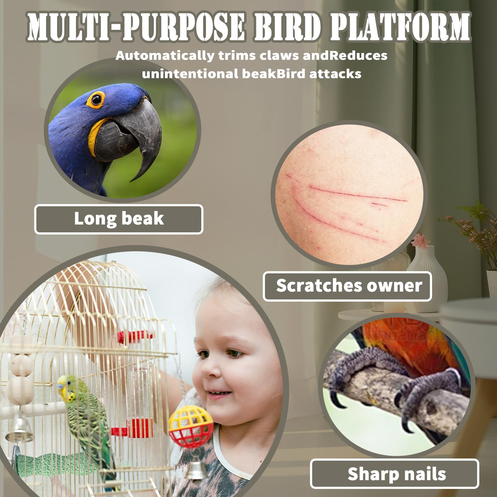Baeruuss easy-install design attaches securely to cages with built-in hardware.