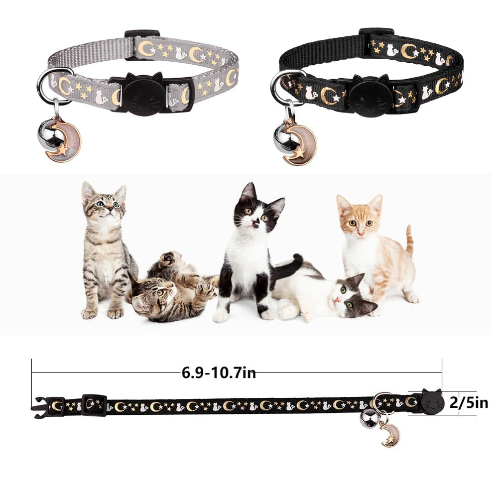 Baeuppit glow-in-dark cat collar boosts nighttime visibility during play.