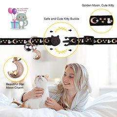 Baeuppit glow-in-the-dark cat collar helps spot your kitten after sunset