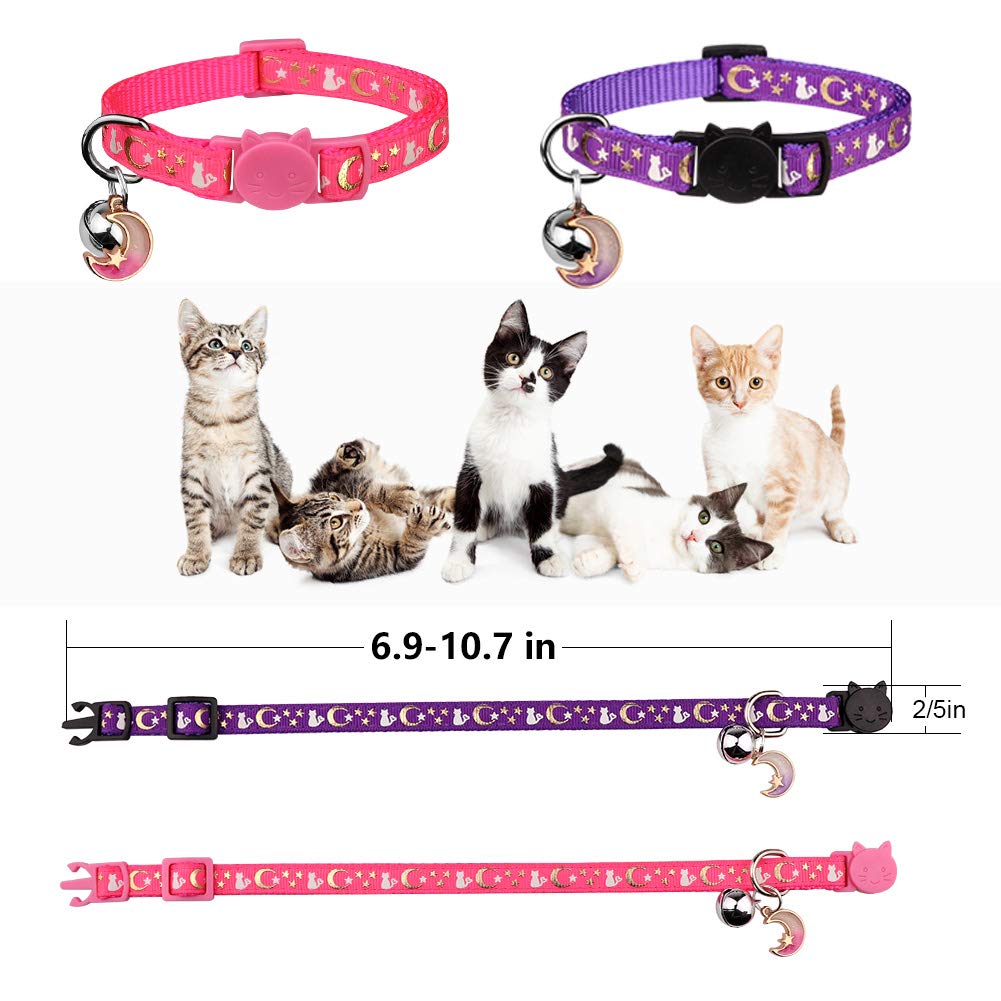 Baeuppit silky nylon collar offers gentle touch and daily comfort for active felines.