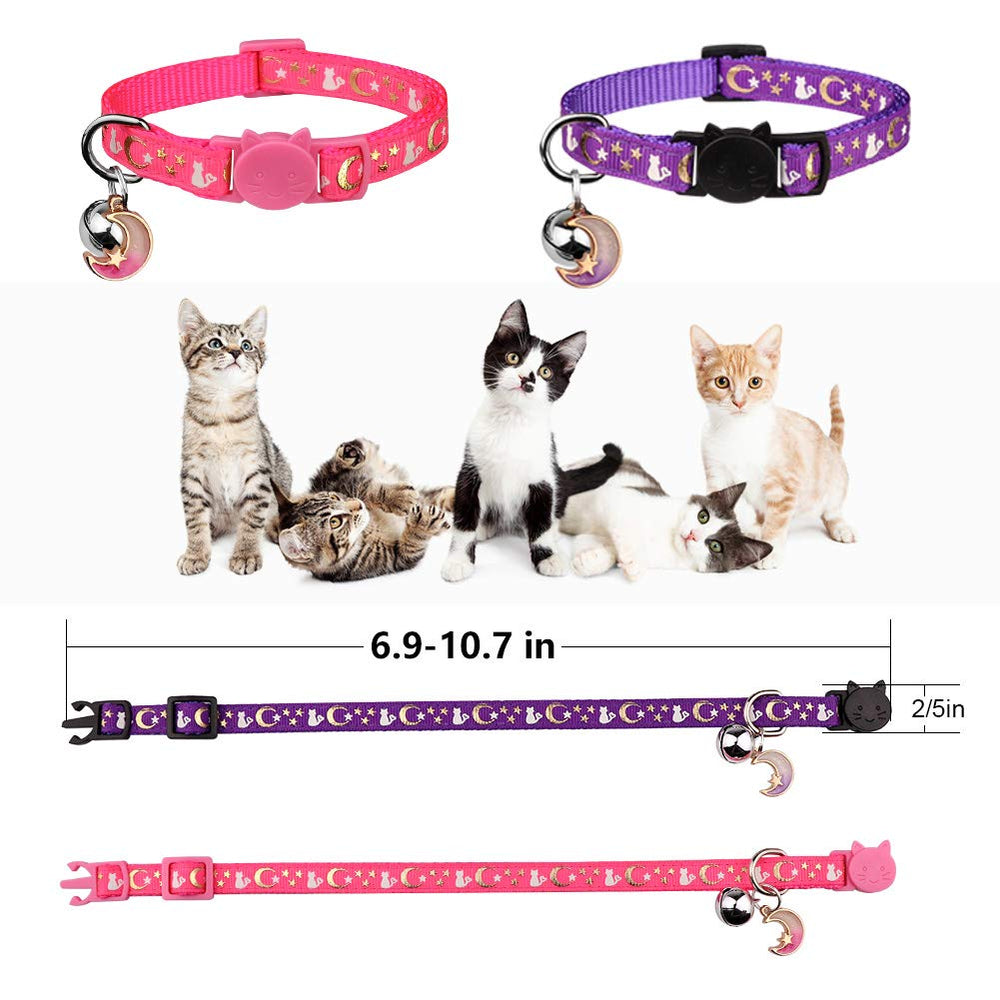 Baeuppit silky nylon collar offers gentle touch and daily comfort for active felines.