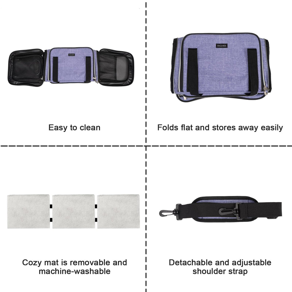 BAGLHER cat carrier front-seat strap helps secure your pet during car trips