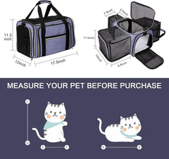 BAGLHER cat carrier five-sided mesh breathability for better airflow and visibility