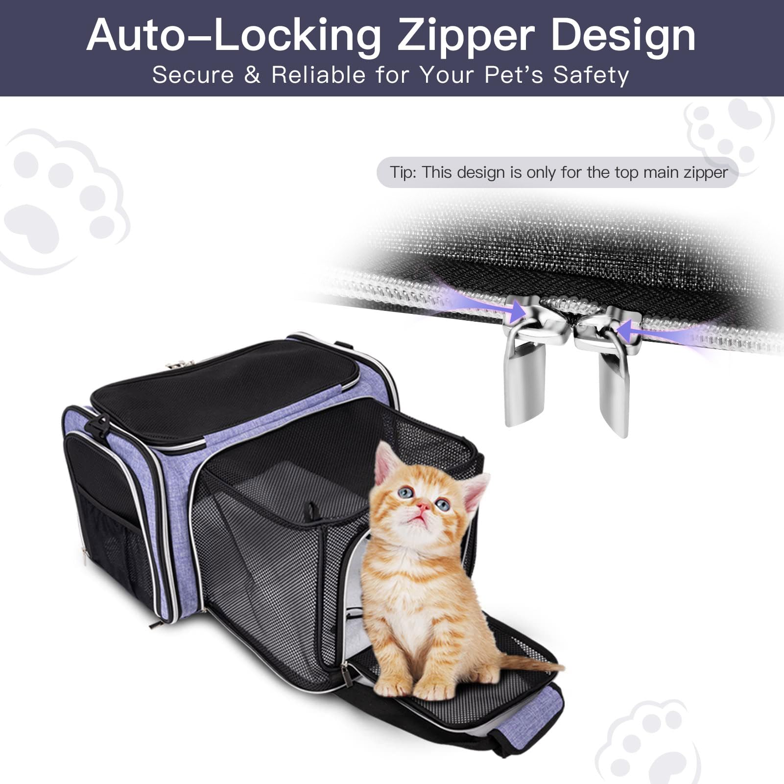 BAGLHER cat carrier under-seat design keeps your pet secure on flights