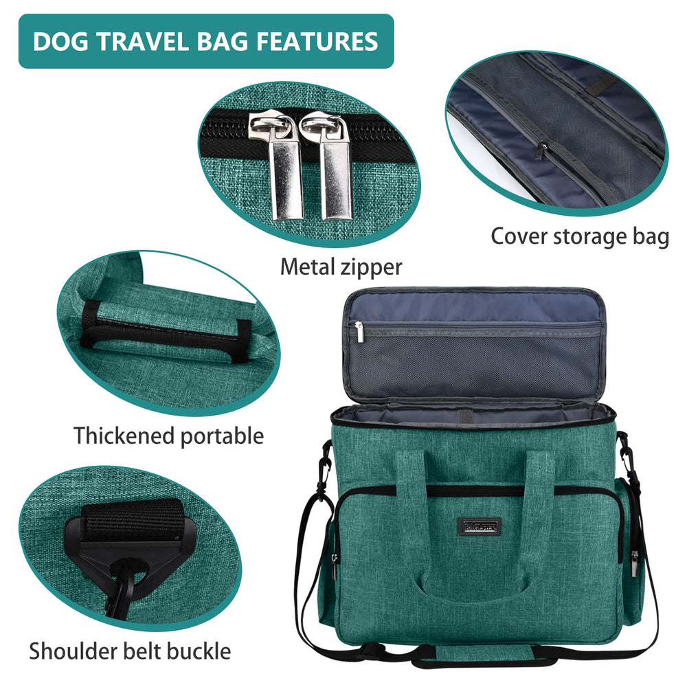BAGLHER Dog Travel Bag foldable bowls provide quick hydration