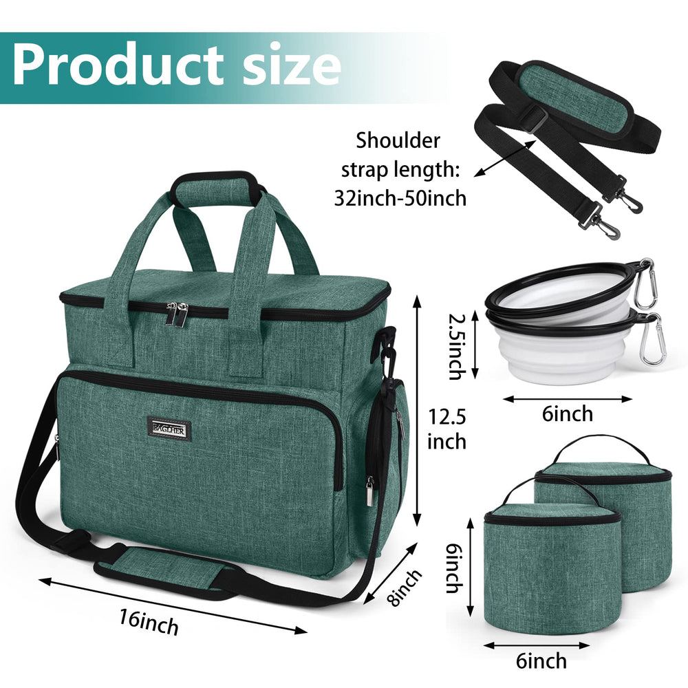 BAGLHER Dog Travel Bag snack pocket keeps treats organized during trips