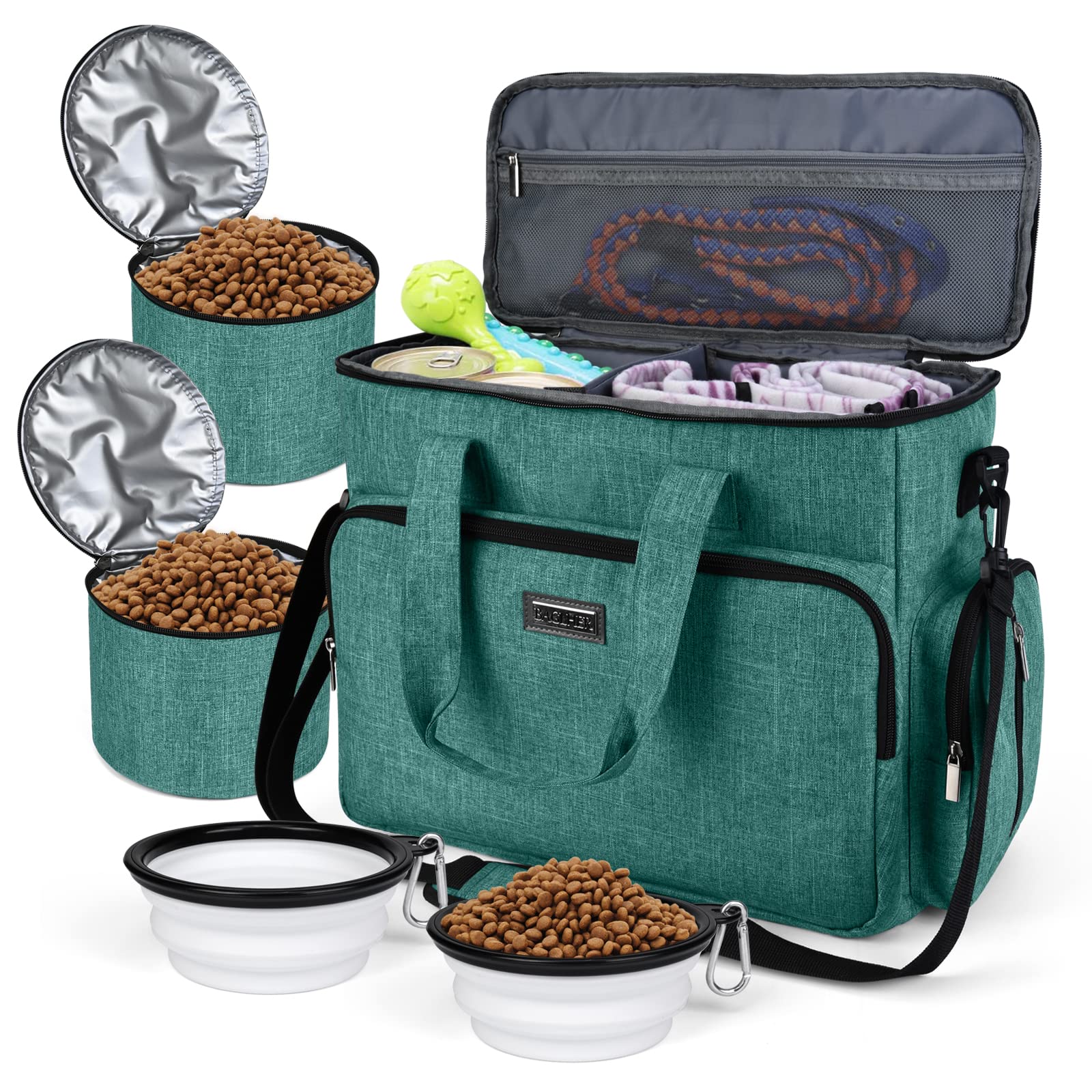 BAGLHER Dog Travel Bag under-seat layout keeps pet gear within reach on flights