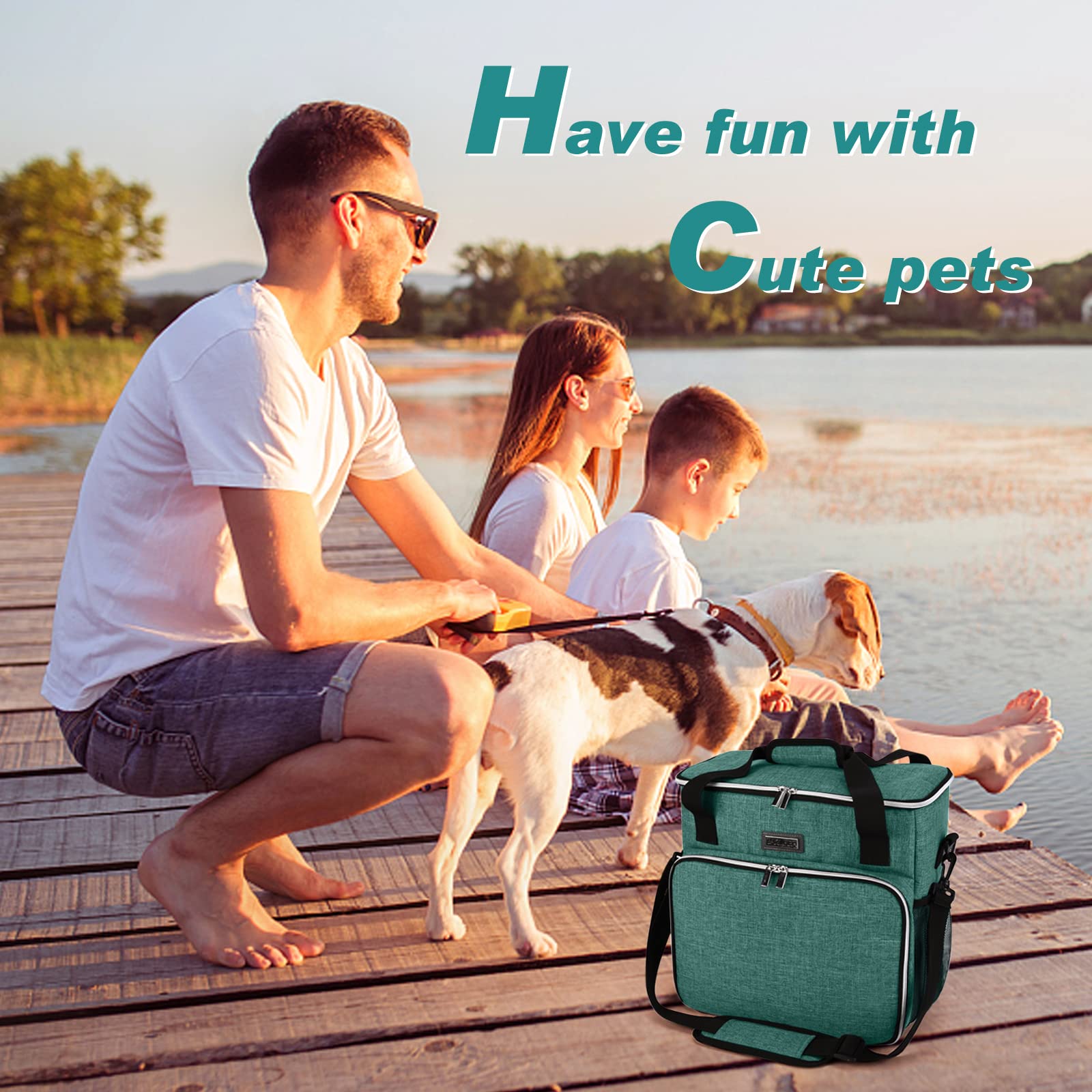 BAGLHER Pet Travel Set airline compatibility for small and medium pets