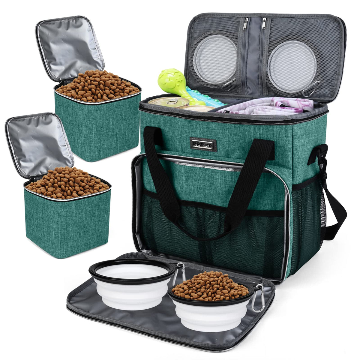 BAGLHER Pet Travel Set durable material close-up for rugged travel