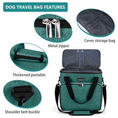BAGLHER Pet Travel Set food containers and silicone bowls