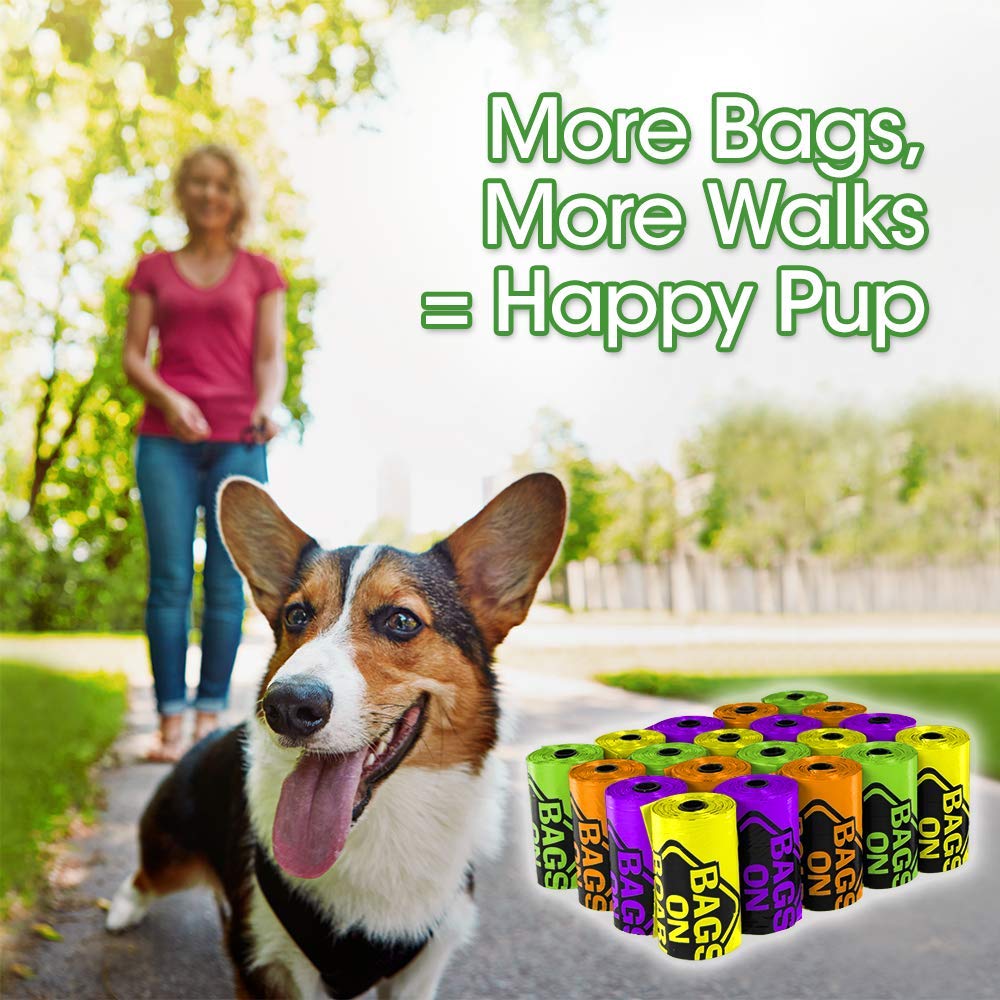 Bags On Board 315-count bags ensure you won't run out during repeated walks.