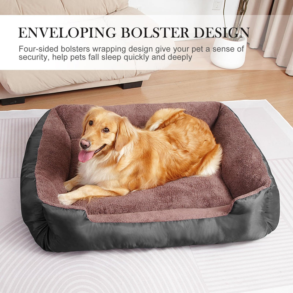 BAILARY dog bed in living room shows versatile placement.