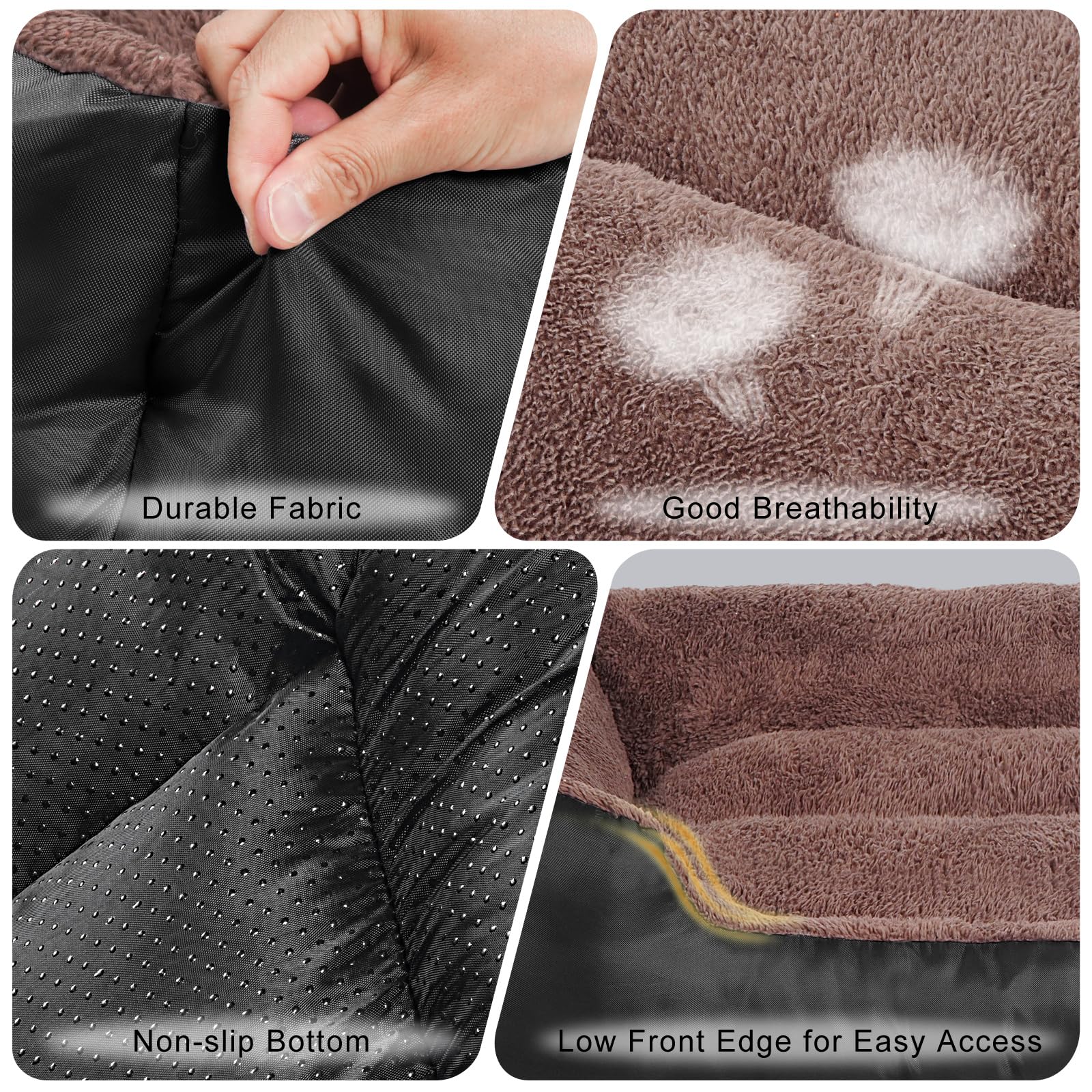 BAILARY dog bed size chart helps pick the right fit.