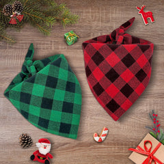 Baipesiy premium cotton dog bandana close-up shows soft fabric.