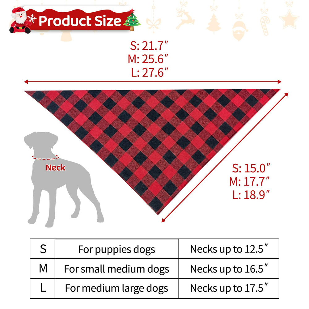 Baipesiy red-green holiday bandana set ideal for photos.