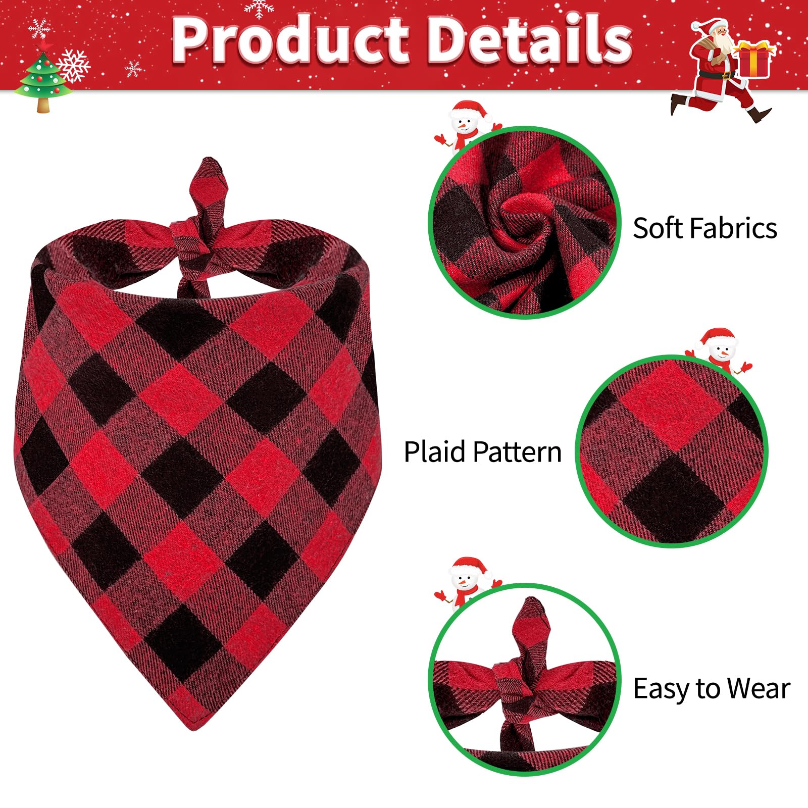 Baipesiy two-pack dog bandanas offering easy outfit changes.
