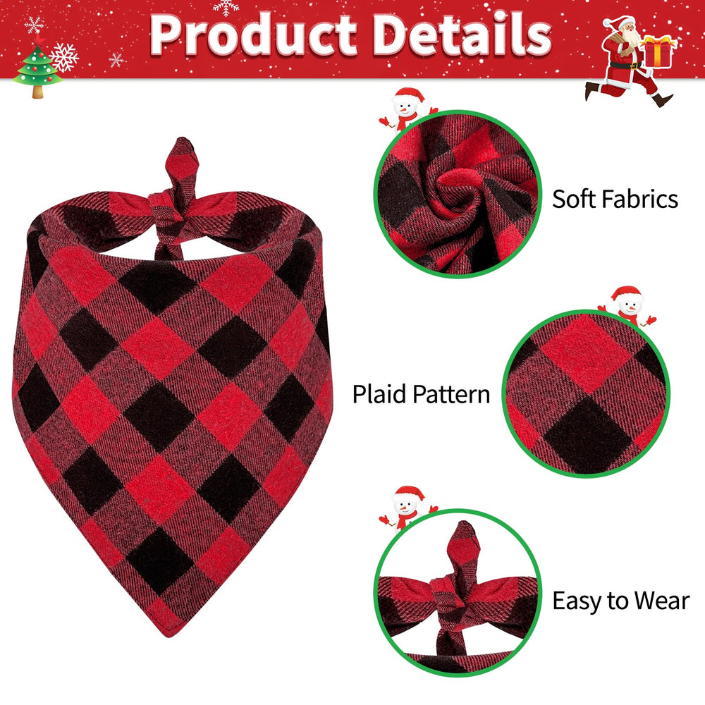 Baipesiy two-pack dog bandanas offering easy outfit changes.