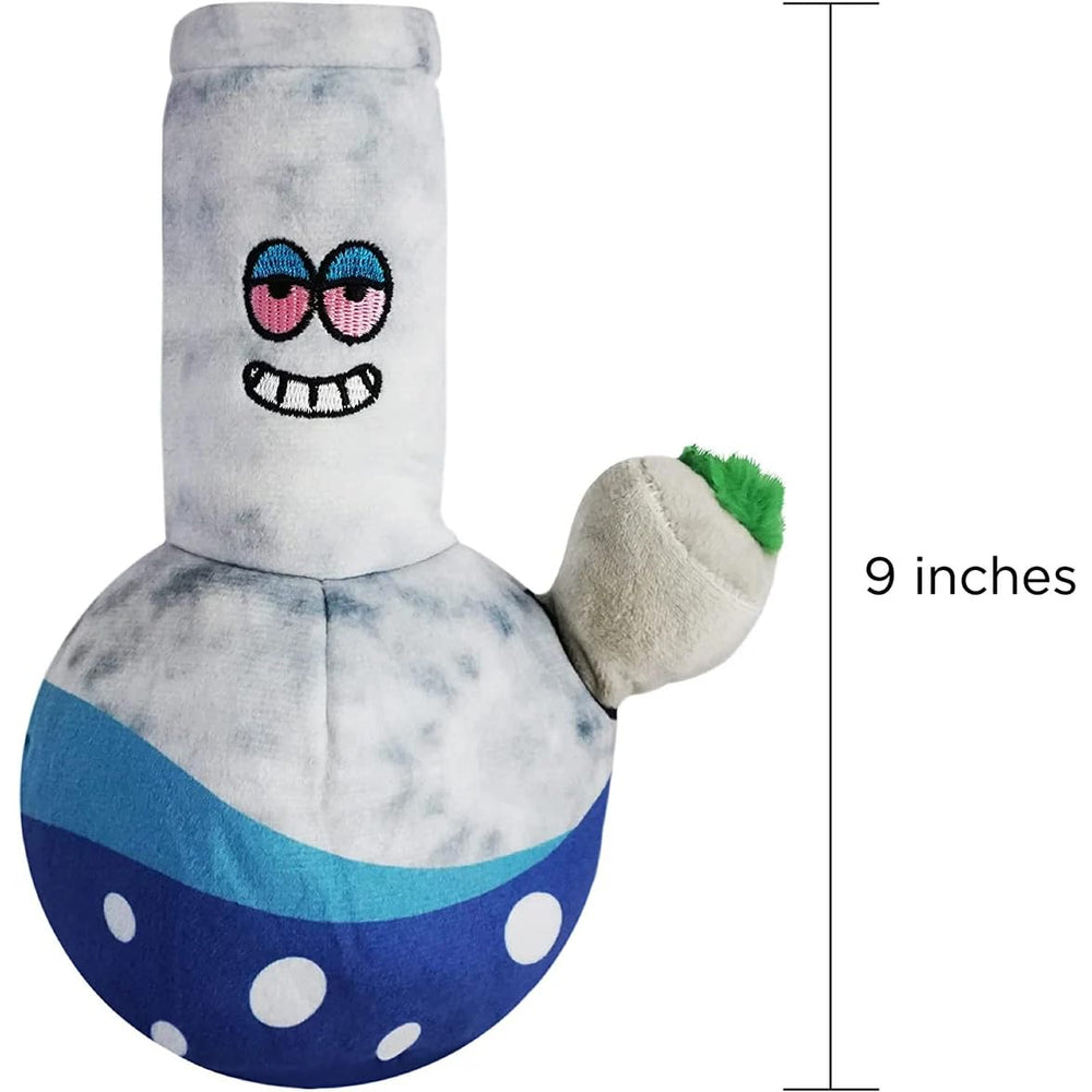 Baja Ponchos Friendly Vibes dog plush chew toys in action for sturdy chew sessions