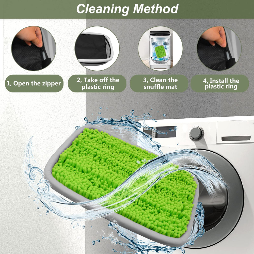 Bakumon Snuffle Mat green indoor training strengthens owner-pet bonding.