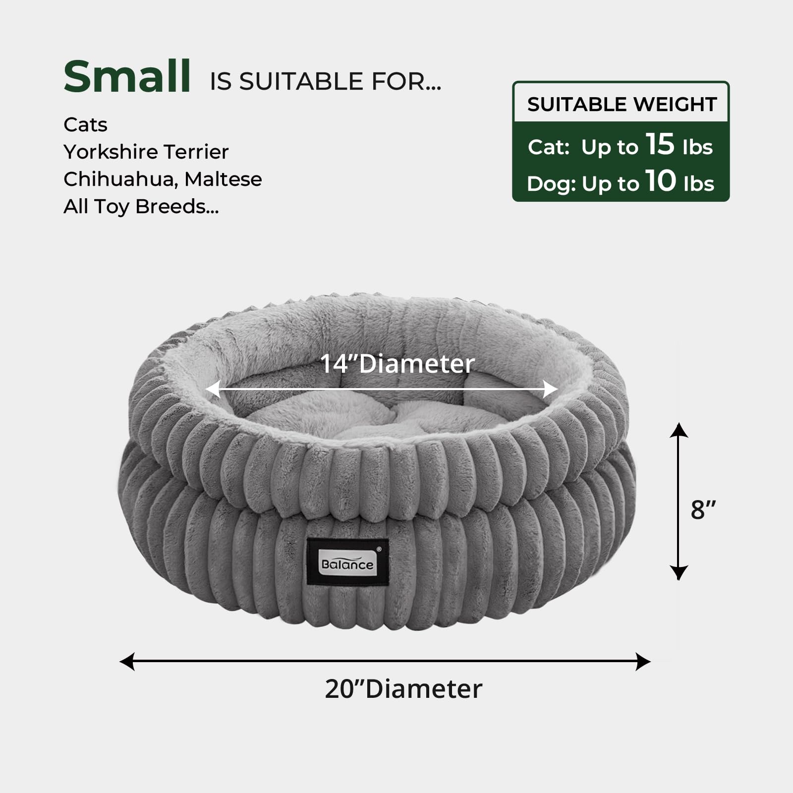 BALANCE Cat Bed compressed packaging expands to full size after unpacking.