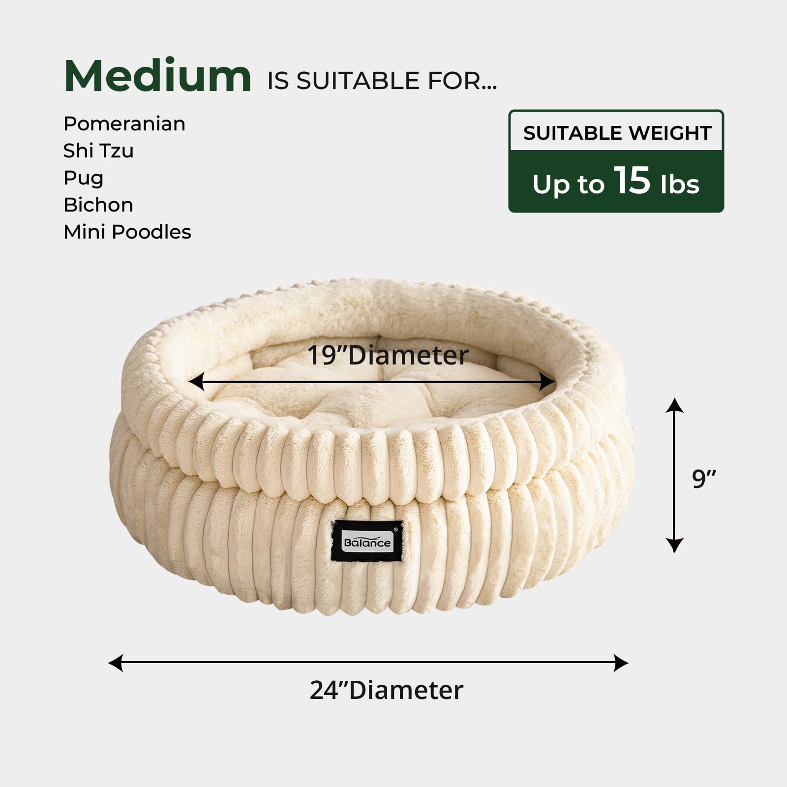 BALANCE cat bed compressed packaging expands to full shape within 48 hours