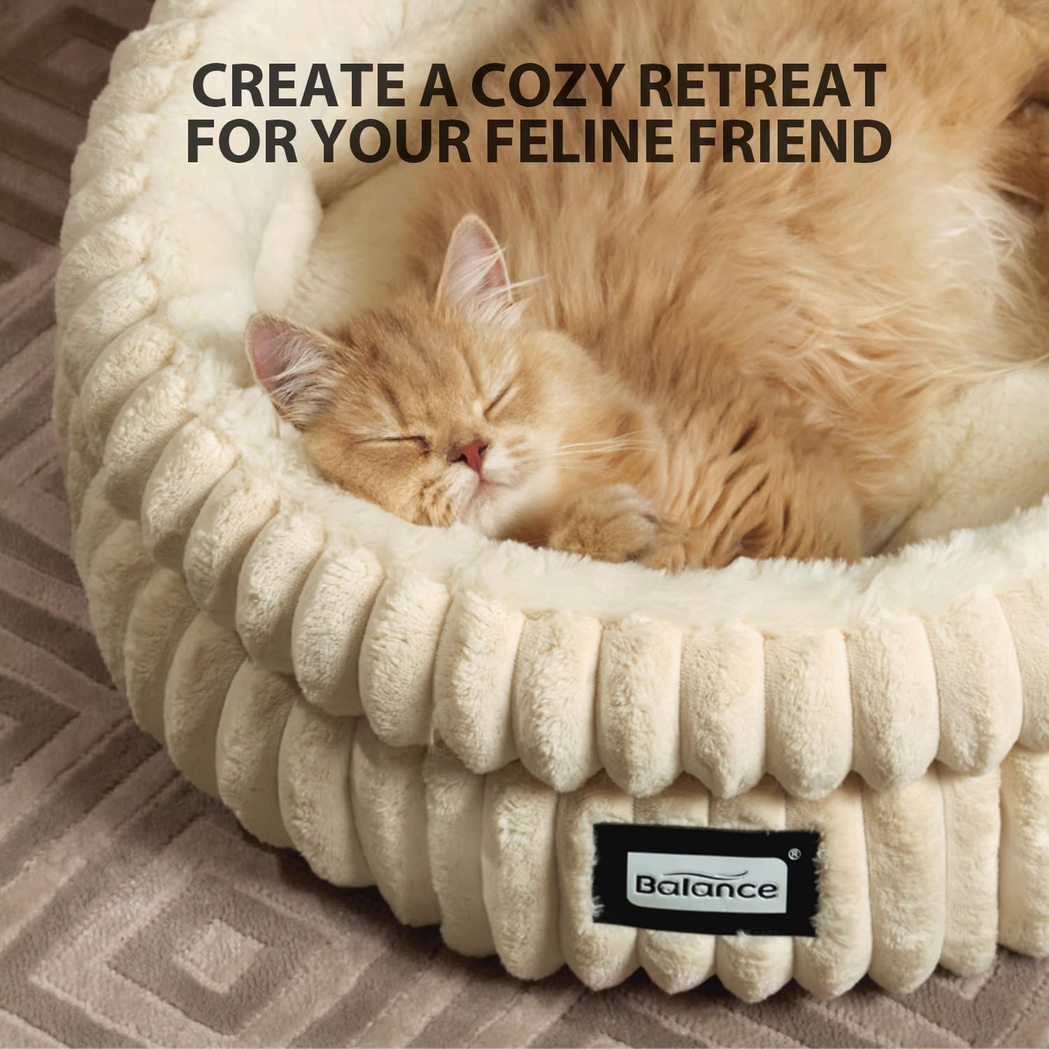 BALANCE Cat Bed indoor cat relaxation space enhances cozy napping spot