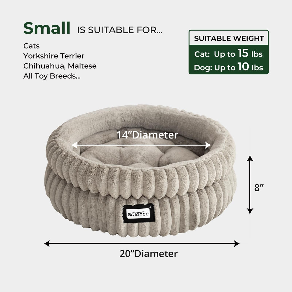 BALANCE cat bed neck and head support provides secure rest.