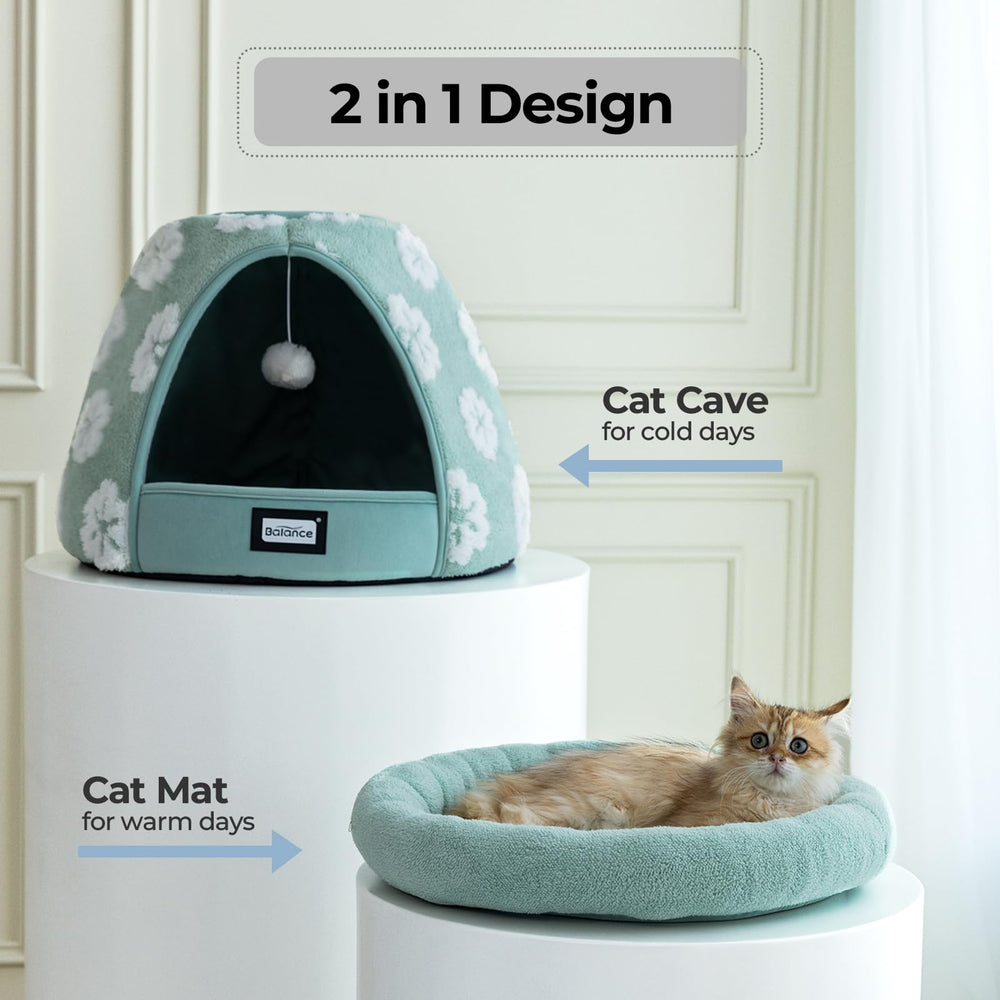 BALANCE cat bed spacious entry hole supports easy access and movement.