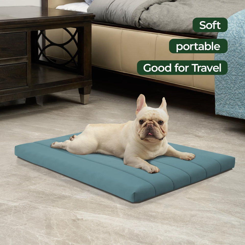 BALANCE Dog Crate Bed non-slip bottom keeps secure on any surface.