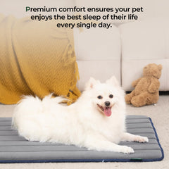 BALANCE Dog Crate Pad anti-slip base keeps the mat secure during use.