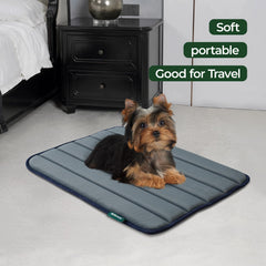 BALANCE dog crate pad anti-slip base keeps mats securely in place.