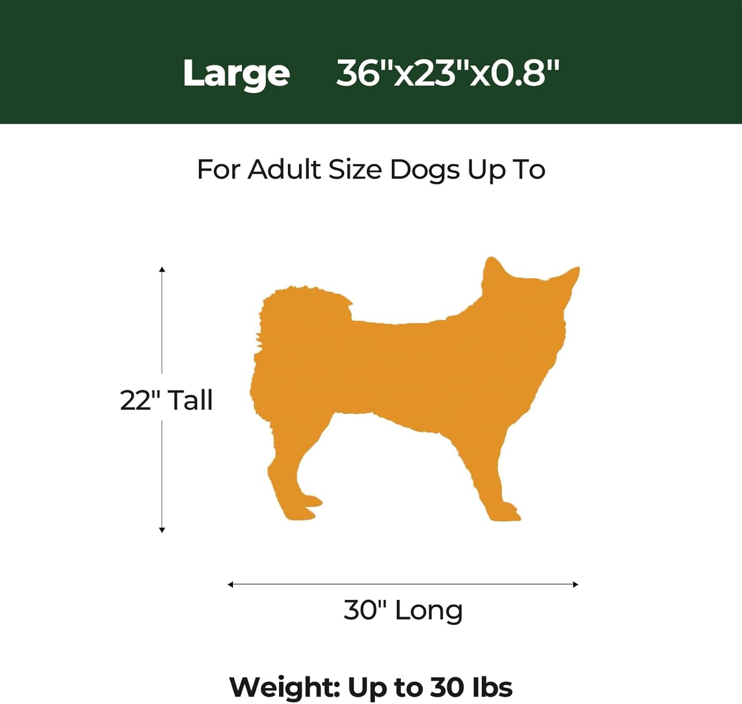 BALANCE Dog Crate Pad fixed stitching stabilizes foam