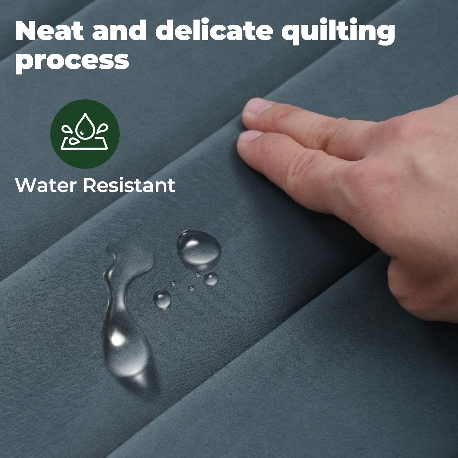 BALANCE Dog Crate Pad fixed stitching maintains shape through washes and use.