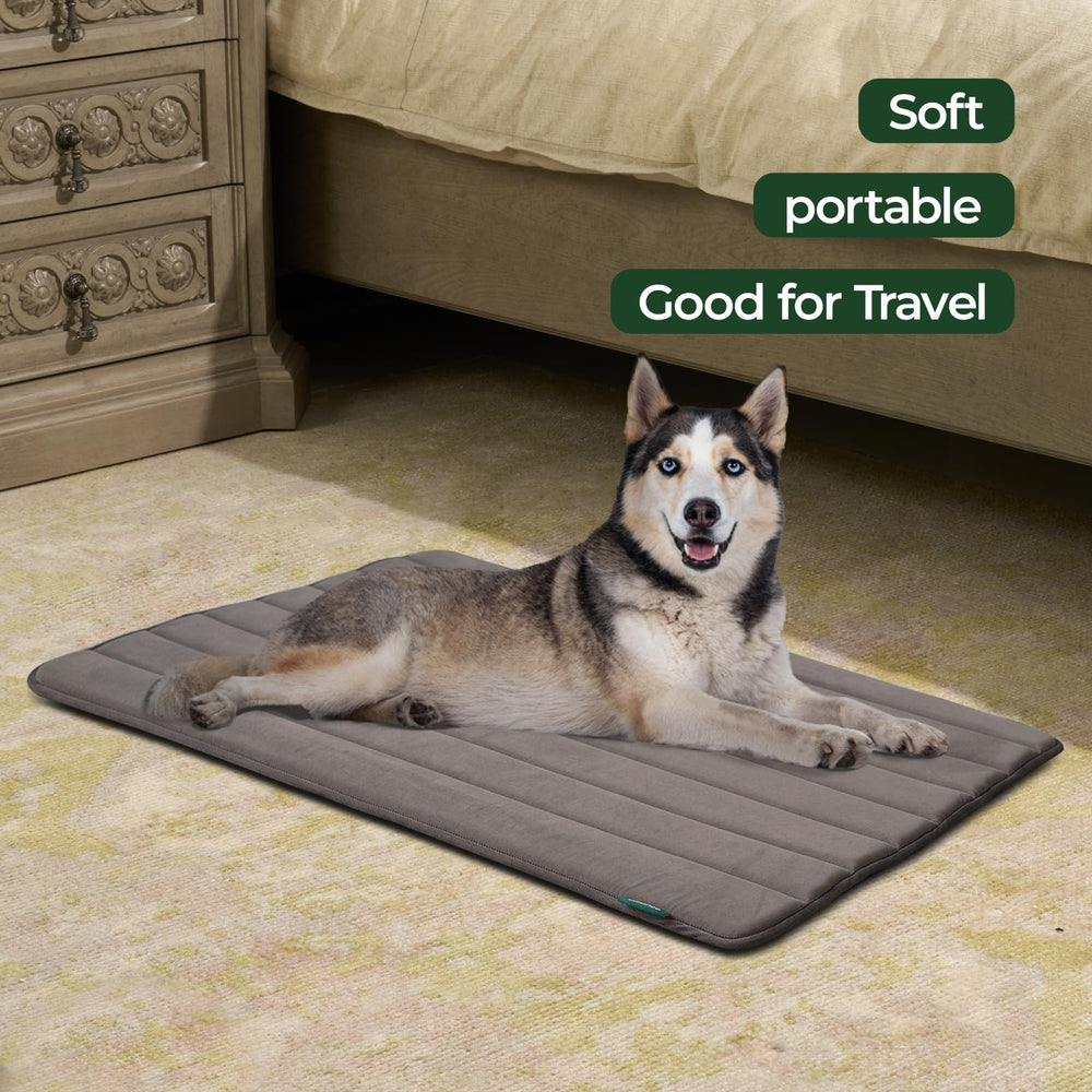 BALANCE crate pad with water-resistant top protects foam during accidents.