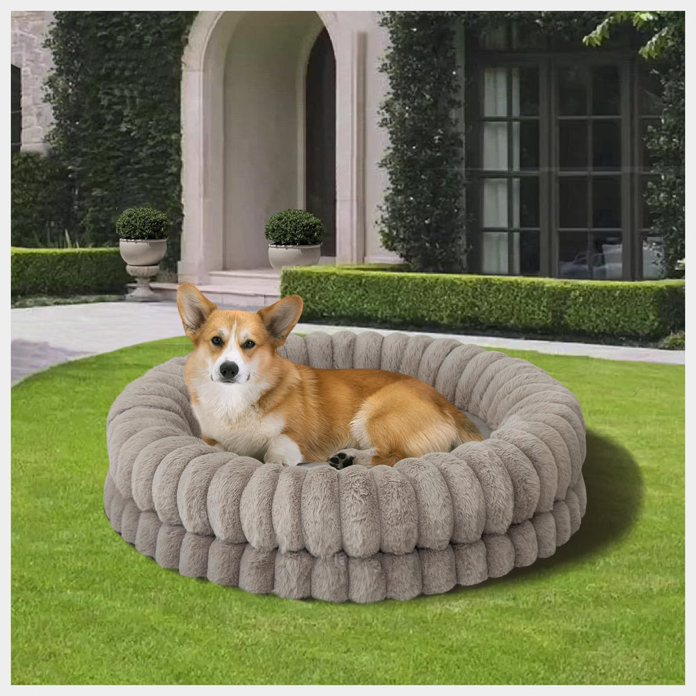 BALANCE donut bed 30-inch round fits medium dogs under 25 inches