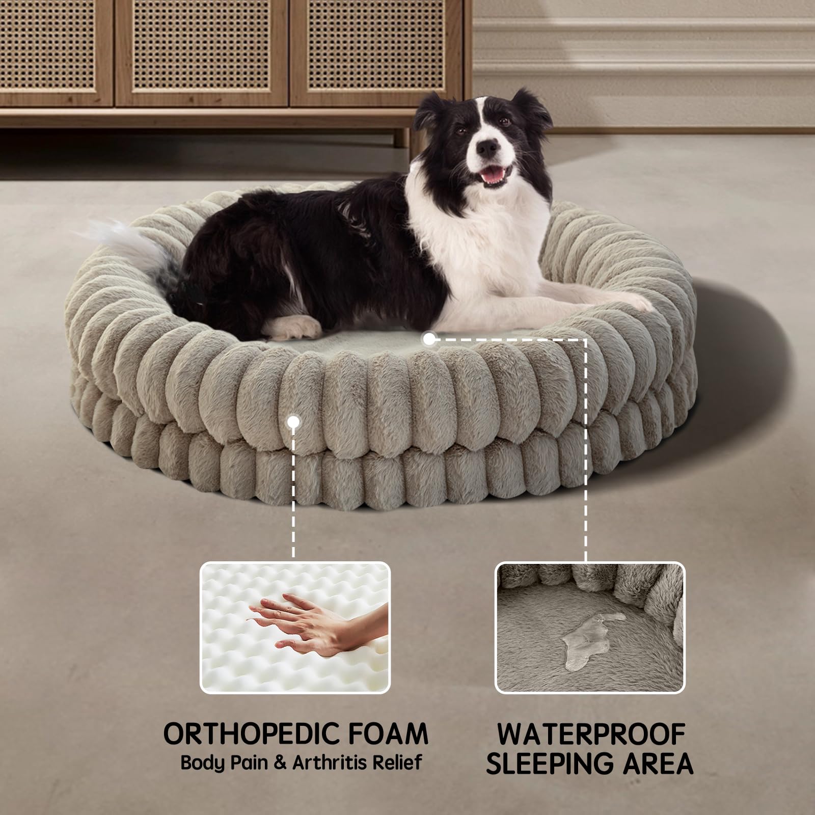 BALANCE bed features anti-slip bottom for stable placement on floors