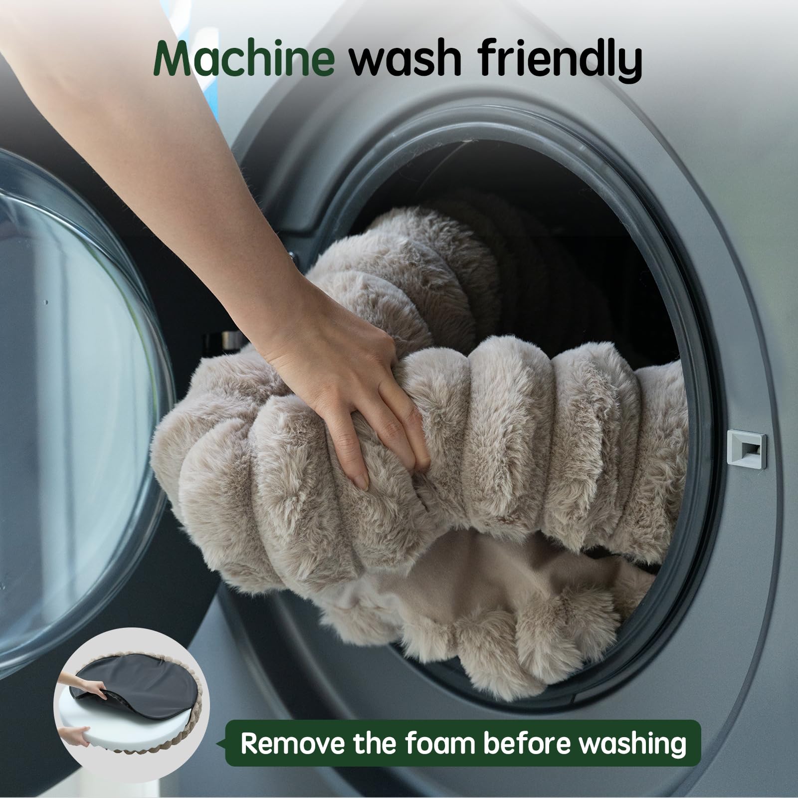 BALANCE bed cover is machine washable for quick refreshes
