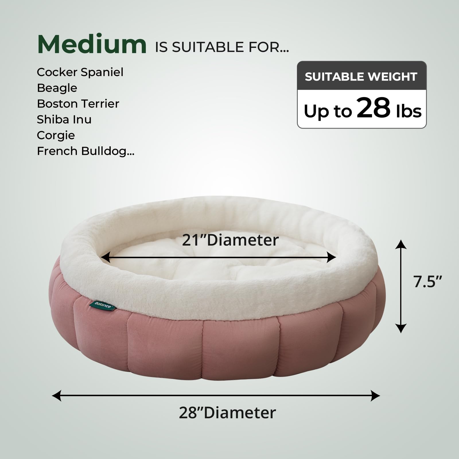 BALANCE non-shedding plush fabric offers soft feel and cleaner home.