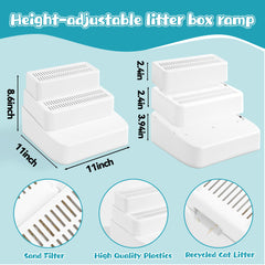 BALAPET filter-function-litter-ramp closeup showing paw litter filtering.