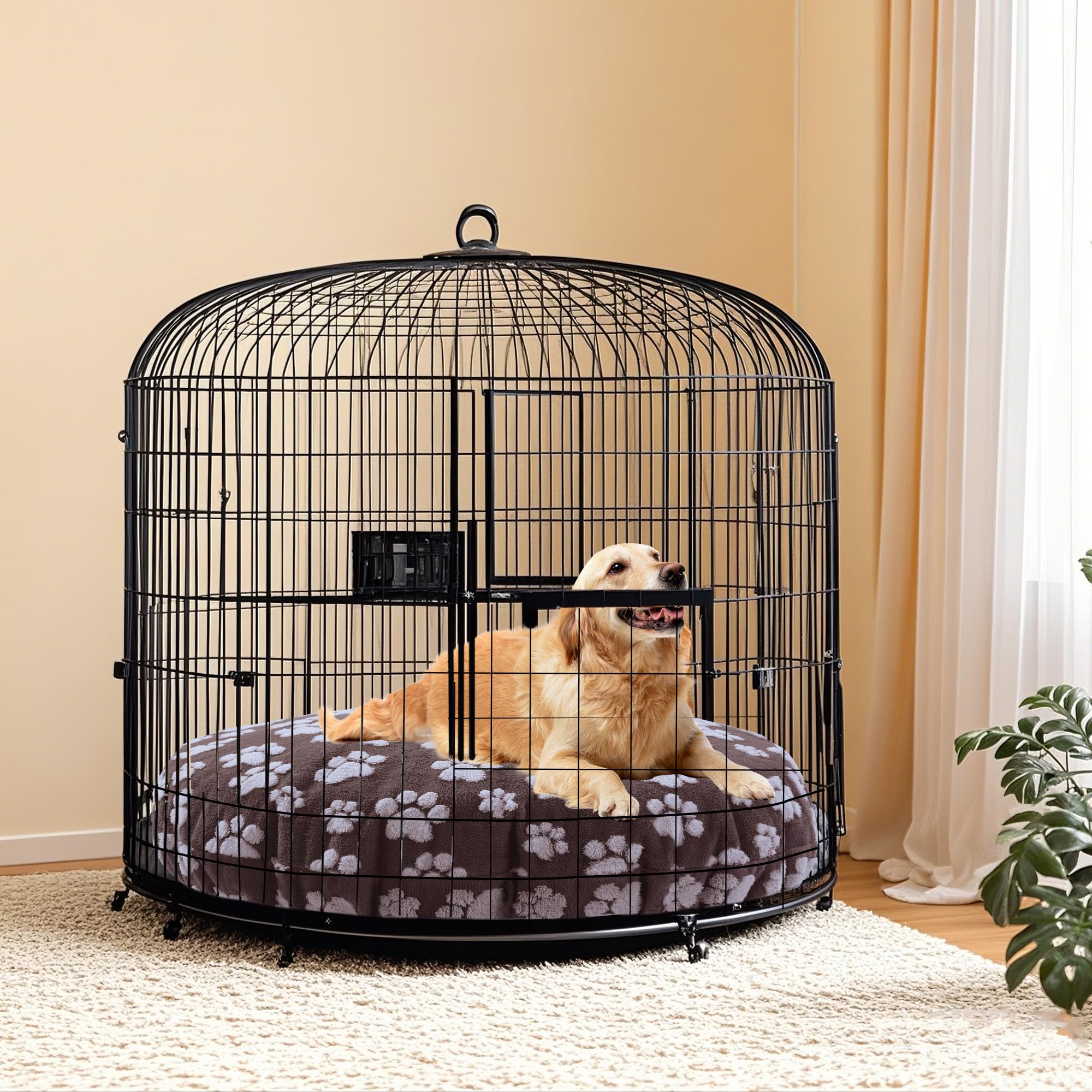 BALAPET brown replacement cover for round beds fits standard sizes