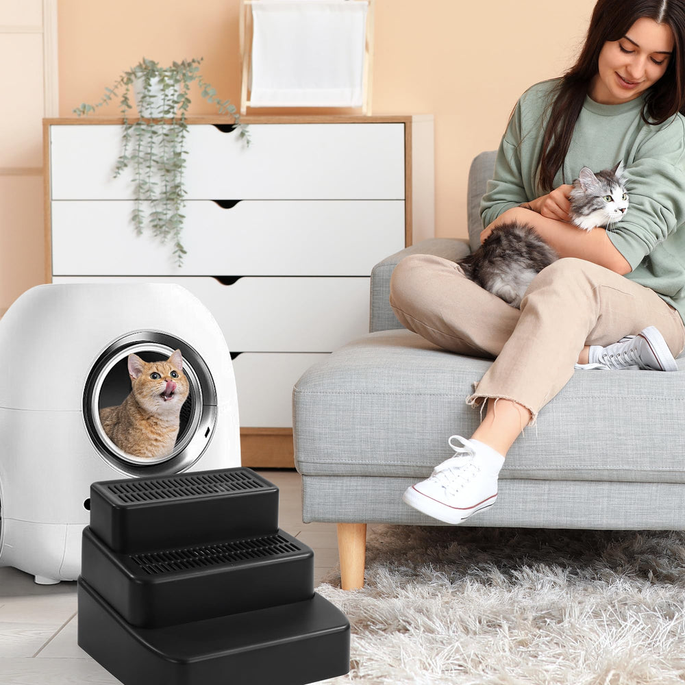 BALAPET cat stairs are sturdy plastic for durable daily use