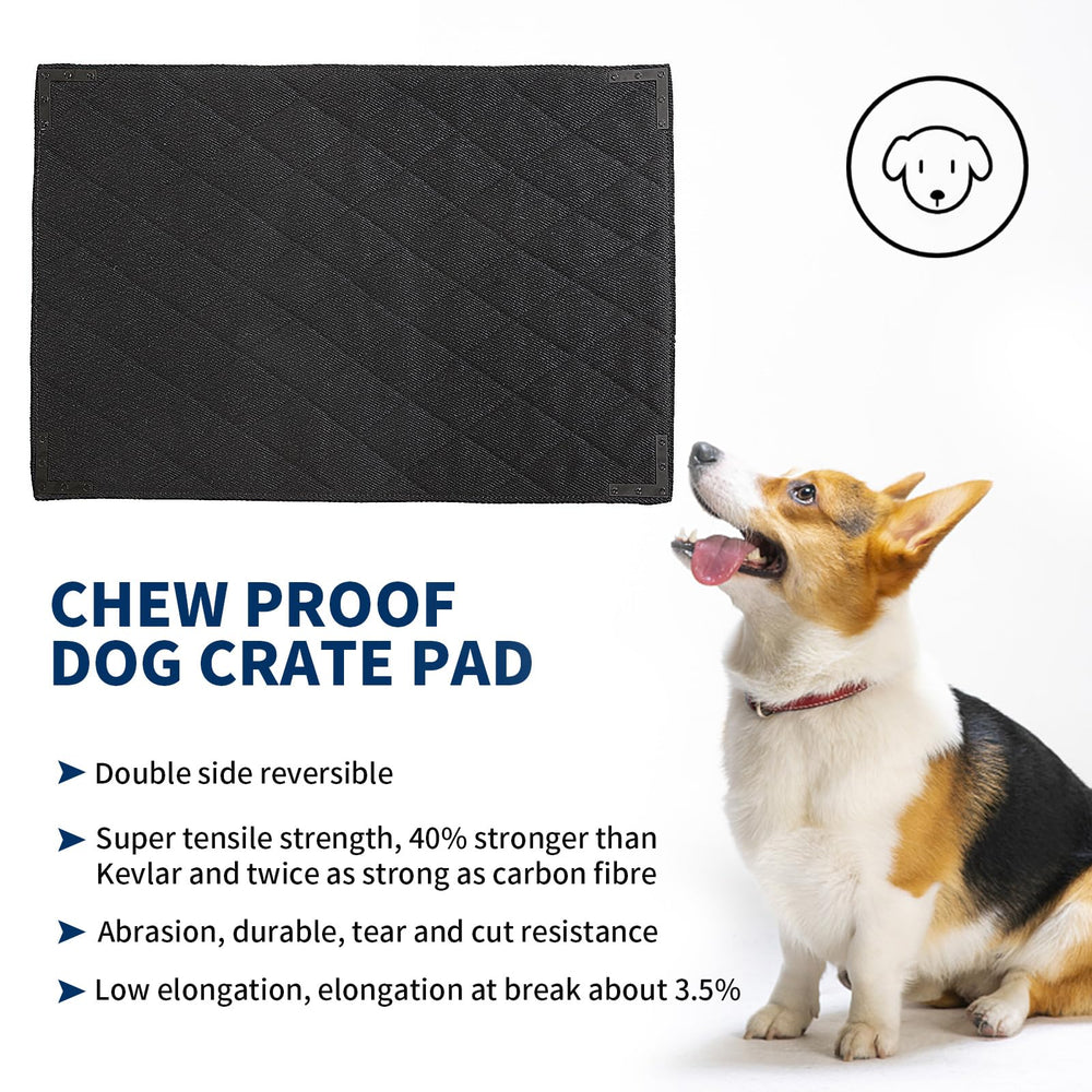 BALAPET dog-crate-bed inside-kennel setup shows comfy crate-ready resting spot.