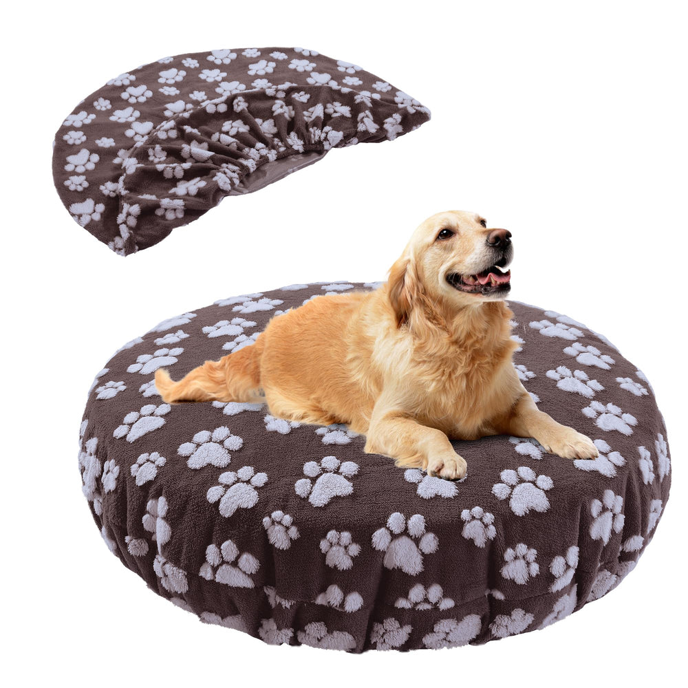 BALAPET round paw-print bed cover protects mattress and eases cleaning