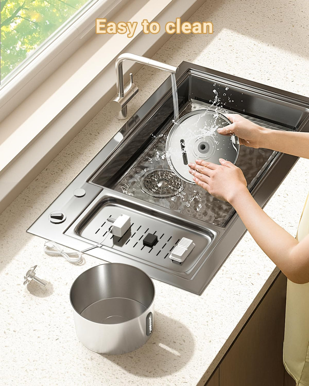 BalimoPet cat water fountain ultra-silent pump operation for peaceful nights.