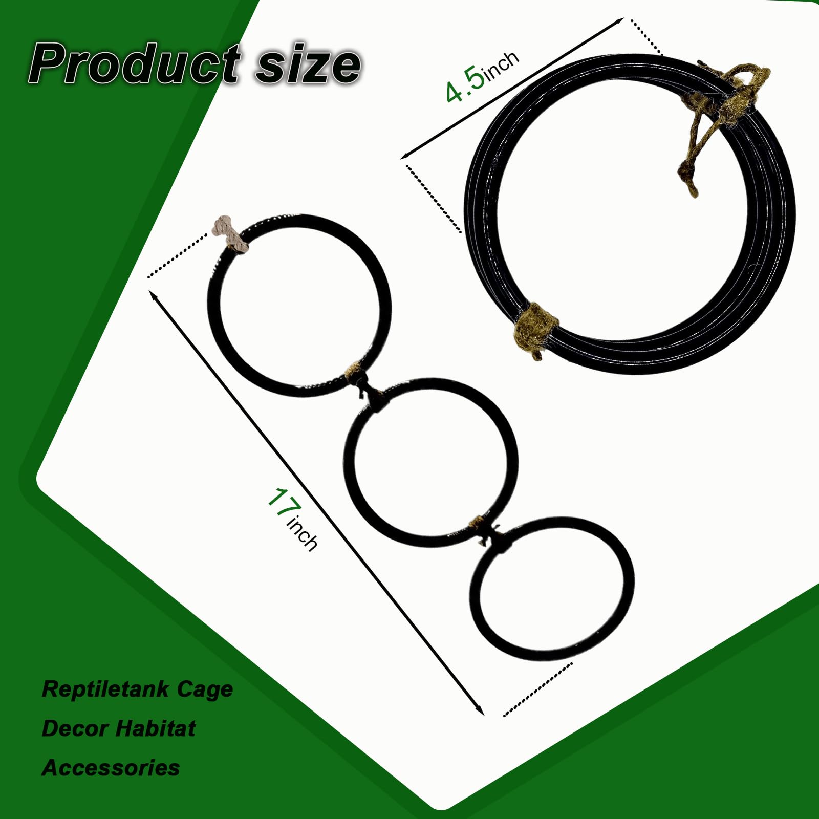 Ball Python Tank Accessory climbing pathways showing durable ABS rings for safe exploration
