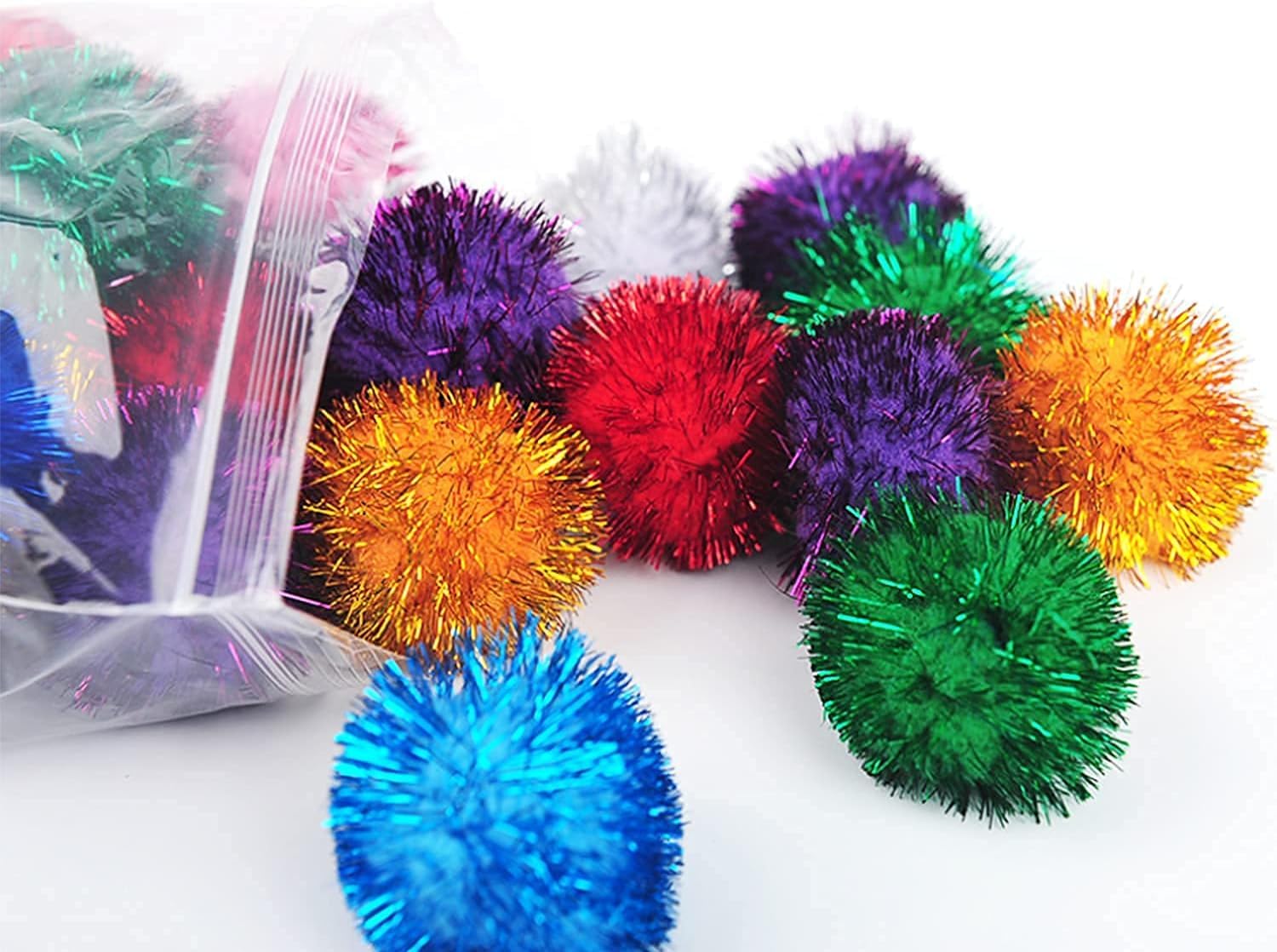 BallHull kitten exercise ready pom ball for interactive play and movement