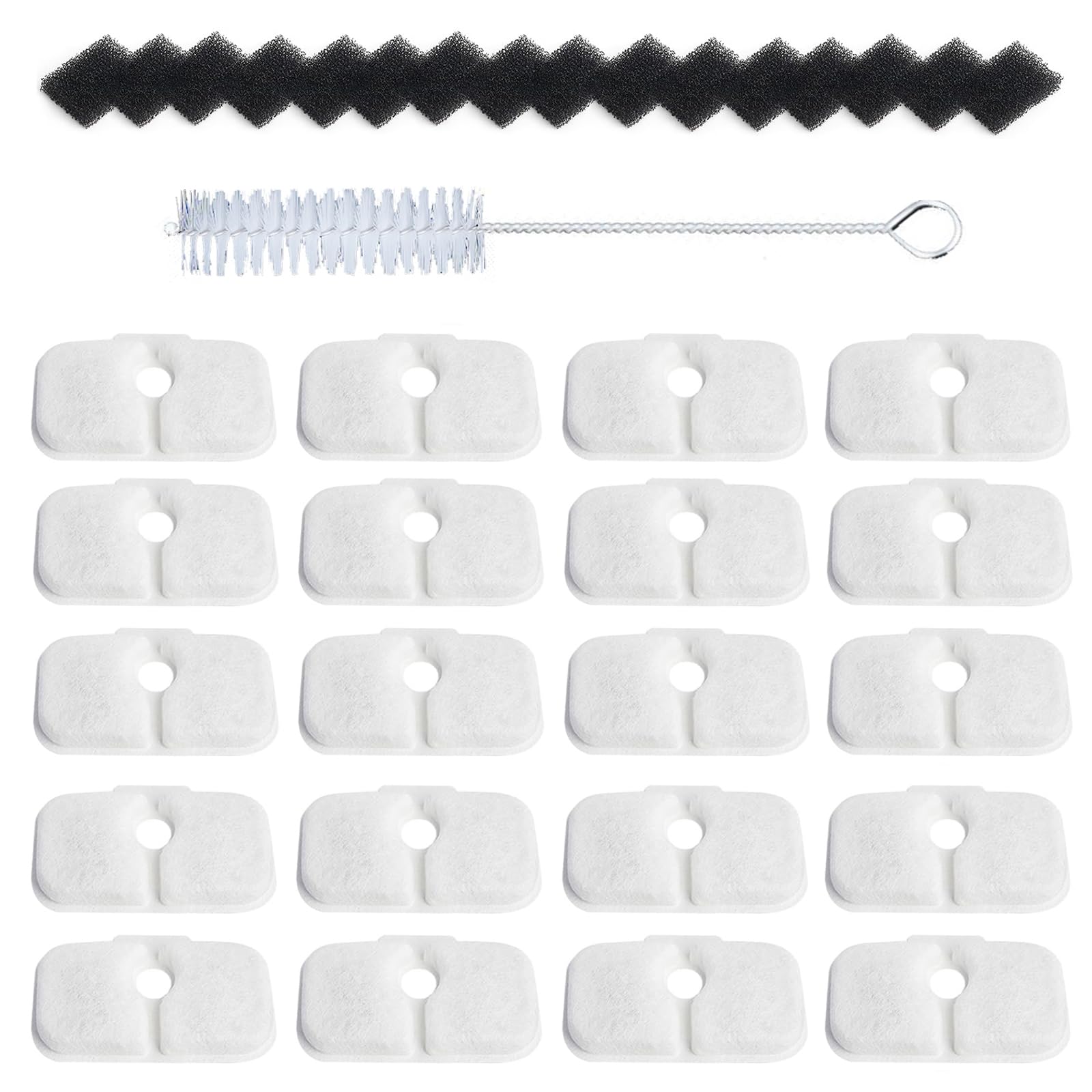 BalWel 20-pack fountain filters pack close-up, for cleaner water and better taste