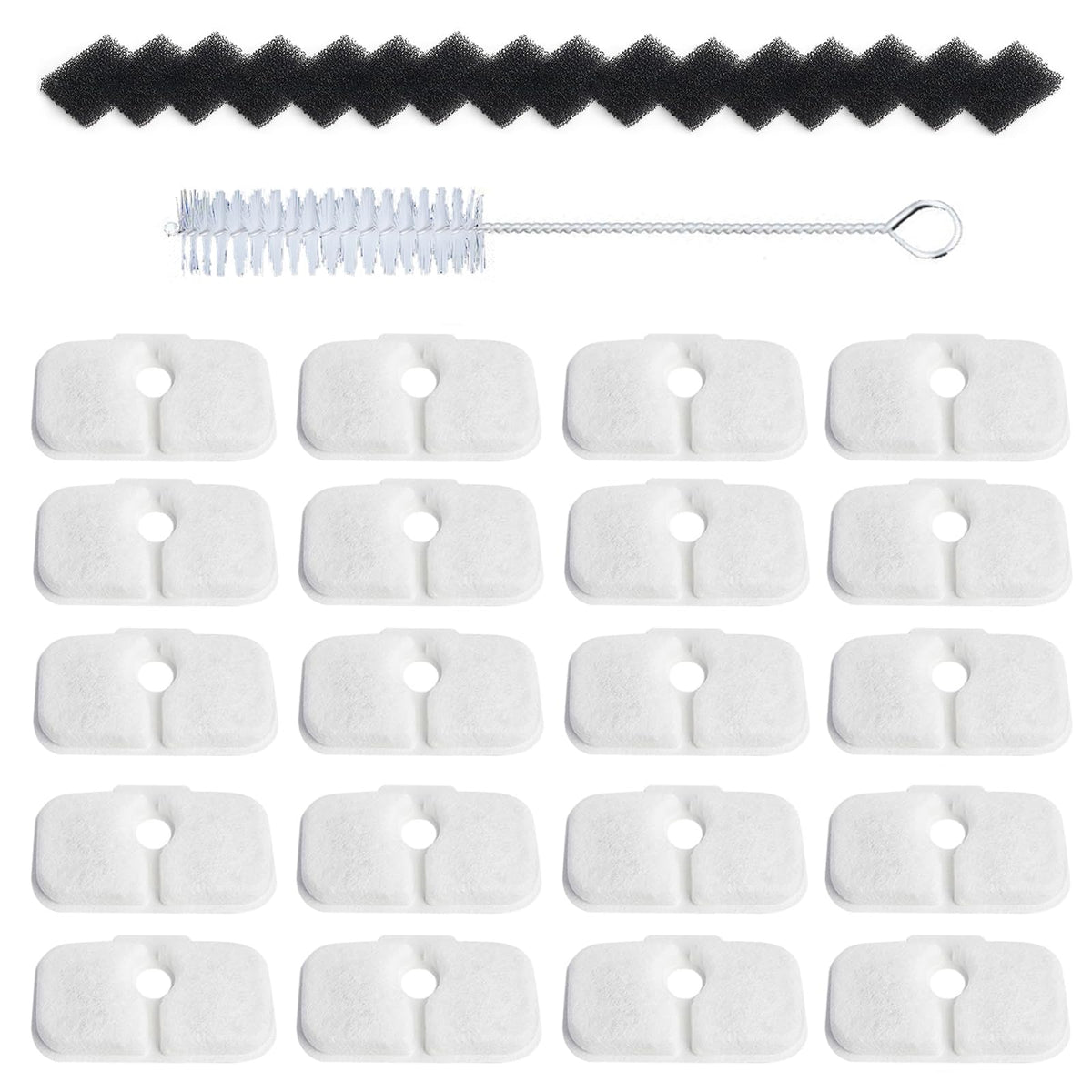 BalWel 20-pack fountain filters pack close-up, for cleaner water and better taste