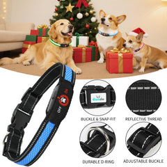 Bamda light-up dog collar blue-m USB charging for quick power top-ups
