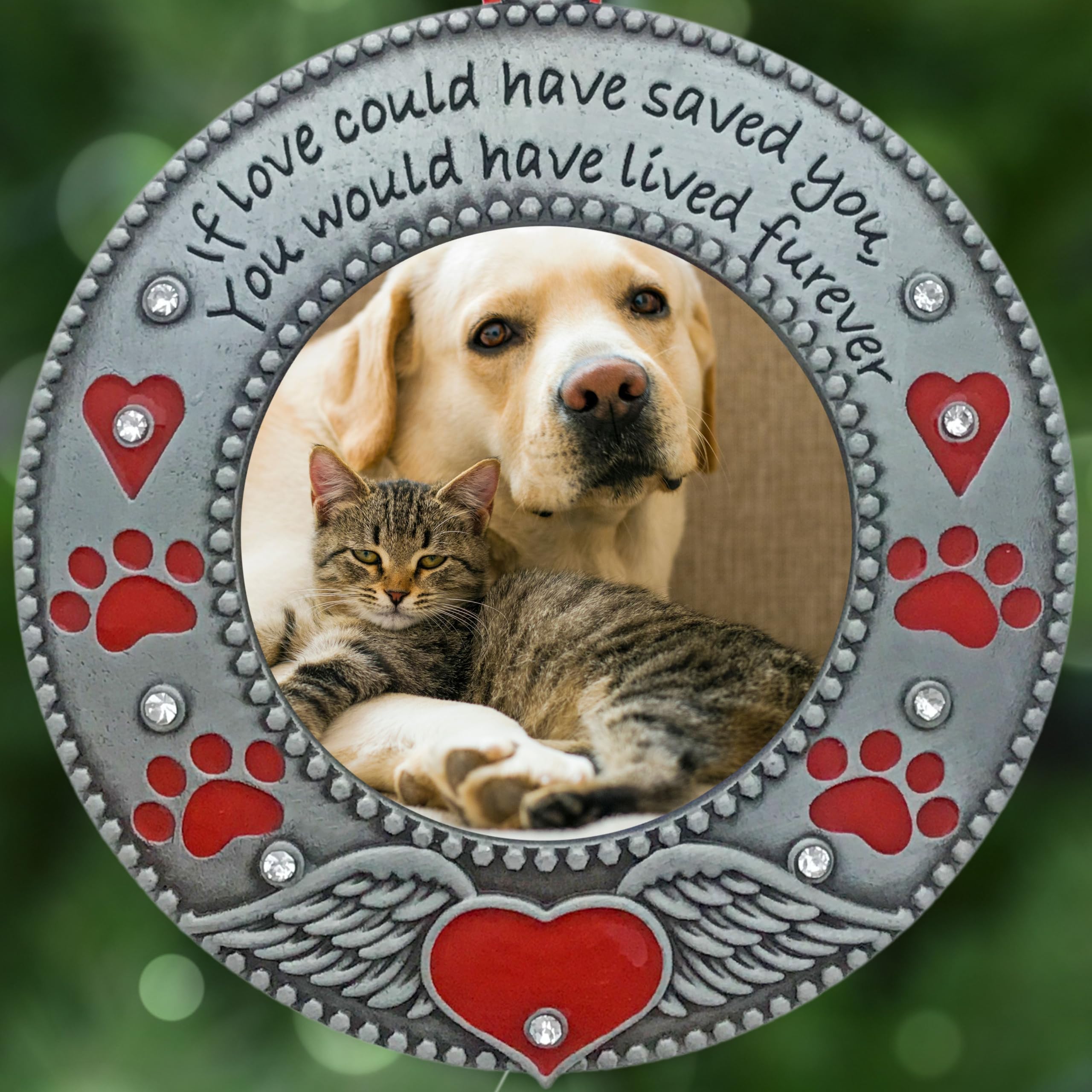 Banberry Designs pet memorial ornament storage bag protects keepsake when not displayed
